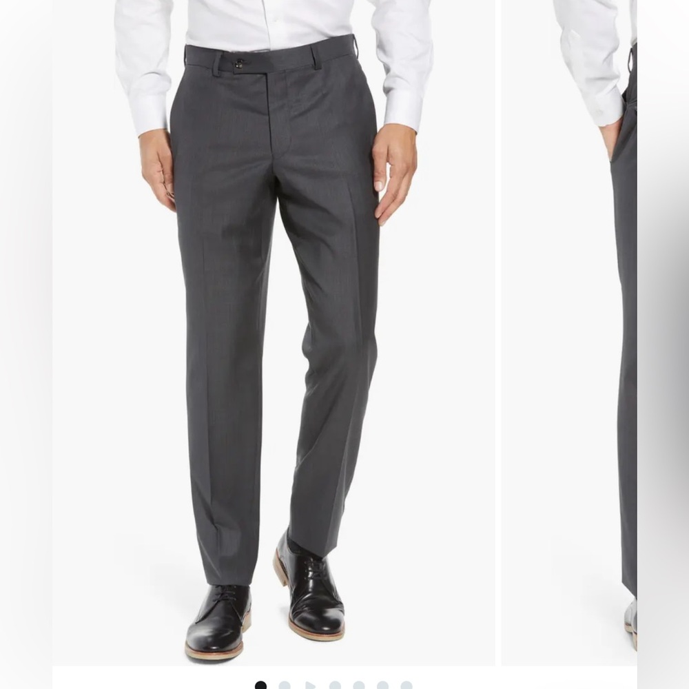 Ted Baker Jefferson Flat Front Wool Dress Pants